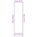 vidaXL Rohožka antracitová 115x500 cm