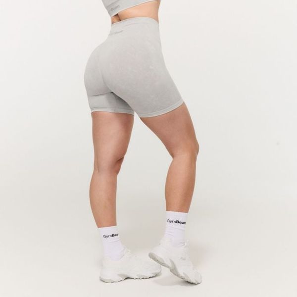 Dámske bezšvové šortky Lift Grey - GymBeam, veľkosť S