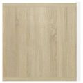 vidaXL Závesná TV skrinka biela a dub sonoma 60x30x30 cm