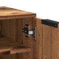 vidaXL Skrinka na topánky Old Wood 29,5x35x70 cm Engineered Wood