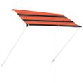 vidaXL Zaťahovacia markíza 200x150 cm oranžová a hnedá