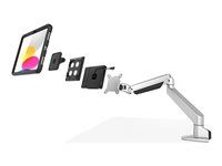 Compulocks Universal Tablet Magnetic Articulating Arm Mount Plus Hub - Montážna súprava (stojan) - nastaviteľné rameno - pre tablet - univerzálny, magnetický - čierna - upevniteľné na stôl