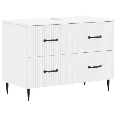 vidaXL Kúpeľňová skrinka pod umývadlo HAARLEM Biela 82 x 41 x 58,5 cm