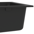 vidaXL Kuchynský drez Quartz a živica 76 x 48 x 30 cm Čierna