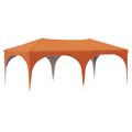 vidaXL Prístrešok na párty 575 x 288 x 245 cm Oranžová Oxfordská látka