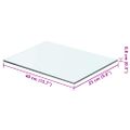 vidaXL Poličky 2 ks panel z priehľadného skla 40x25 cm