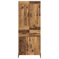 vidaXL Highboard 2 ks Staré drevo 69,5 x 34 x 180 cm Kompozitné drevo