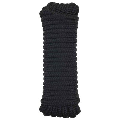 vidaXL Lano na čln 12 m 2 Čierna Polyester