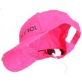 Kšiltovka s LED svetlom B-CAP 25lm, nabíjacia, USB, univerzálna veľkosť, ružová SIXTOL