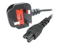Power Brick Cord - Elektrický kábel - IEC 60320 C5 do BS 1363 (M) - AC 250 V - 1 m - lisovaný - čierna - Veľká Británia