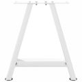vidaXL Nohy konferenčného stolíka v tvare A, 2 ks, biele, 50 x (42-43) cm, oceľové