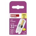 LED žiarovka Classic JC / G9 / 2,5 W (32 W) / 350 lm / teplá biela
