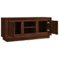 vidaXL TV skrinka hnedý dub 102x35x45 cm spracované drevo