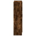 vidaXL Knižnica dymový dub 82,5x30,5x115 cm kompozitné drevo