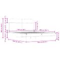 vidaXL Posteľný rám bez matraca 160x200 cm dymový dub kompozitné drevo