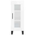 vidaXL Komoda lesklá biela 34,5x34x90 cm spracované drevo
