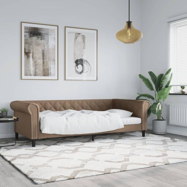 vidaXL Denná posteľ kapučínová 80x200 cm umelá koža