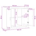 vidaXL Servírovacia skriňa 98,5 x 33 x 80 cm PB