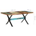 vidaXL Jedálenský stôl 180x90x76 cm, recyklovaný masív