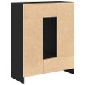 vidaXL Komoda so zásuvkami a dvierkami, hnedý dub 73x31x90 cm