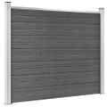 vidaXL Sada plotových panelov WPC 353x146 cm čierna