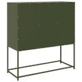 vidaXL Komoda olivovozelená 100,5x39x107 cm oceľ valcovaná za studena