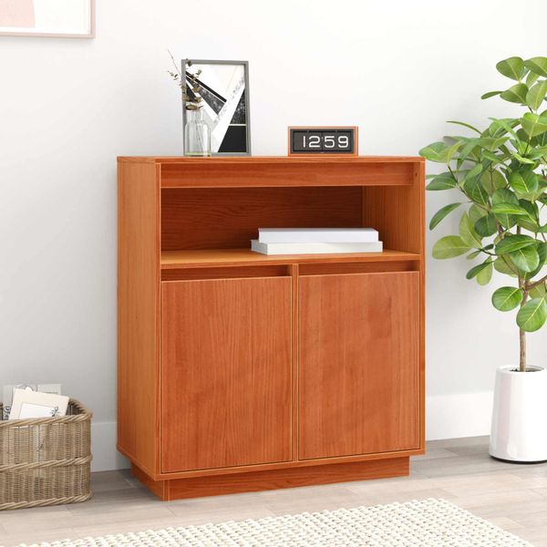 vidaXL Servírovacia skriňa Včelí hnedý 70 x 34 x 80 cm