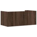 vidaXL Nástenná polica hnedý dub 70,5x35x30,5 cm kompozitné drevo