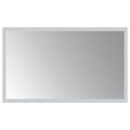 vidaXL Zrkadlo do kúpeľne s LED Priehľadná 50 x 30 cm tvrdené sklo