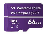 Paměťová karta flash - 64 GB - UHS-I U1 / Class10 - microSDXC - purpurová