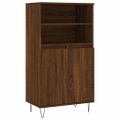 vidaXL Vysoká skrinka hnedý dub 60x36x110 cm spracované drevo
