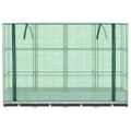 vidaXL Záhon s krytom na skleník ratanový vzhľad 160x40x123 cm