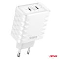 Sieťová nabíjačka Quick Charger 35W 2xUSB-C AMiO-04288
