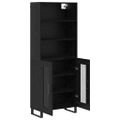 vidaXL Highboard 2 ks Čierny dub 69,5 x 34 x 180 cm