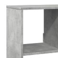 vidaXL Knižnica betónová sivá 100x33x125,5 cm kompozitné drevo
