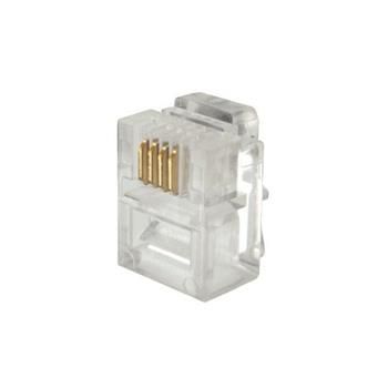 Solarix - Konektor RJ11 CAT3 UTP 6p4c, nestienený