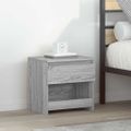vidaXL Nočné stolíky 2 ks sivé sonoma 40x30x39 cm spracované drevo