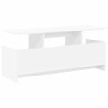 vidaXL TV stolík 102 x 35 x 45 cm Biela Kompozitné drevo
