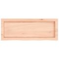 vidaXL Kúpeľňová doska 80x30x(2-4) cm neošetrený masív