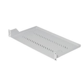 Triton Polička s perforáciou 1U/150 mm, max. nosnosť 15 kg, šedá