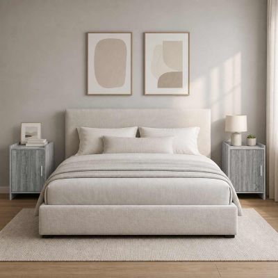 vidaXL Nočné stolíky 2 ks Sivý Sonoma 40 x 30 x 60 cm Kompozitné drevo