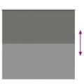 vidaXL roleta Blackout sivá 145x150 cm Šírka látky 141,6cm Polyester