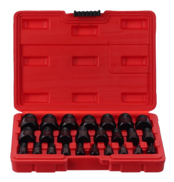 Sada vytahováků poškozených šroubů a matic MECHANIC NUT REMOVER 2, 25 ks SIXTOL