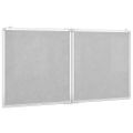 vidaXL Magnetická biela tabuľa skladacia 120x60x1,7 cm hliník