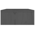 vidaXL Stojan na monitor sivý 60x24x10,5 cm masívna borovica
