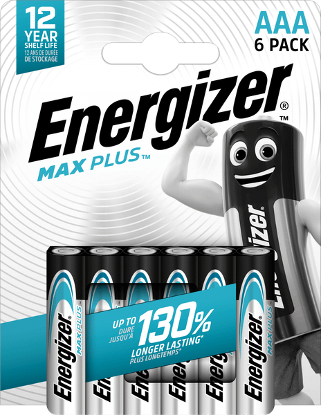 Energizer Max Plus AAA alkalické batérie 6ks E303321200