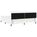 vidaXL Posteľ s pružinovým rámom Biela 200 x 200 cm Umelá koža
