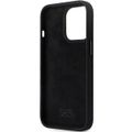 Obal Karl Lagerfeld pre iPhone 14 Pro 6,1" KLHCP14LSMHKNPK čierny HC Silicone Ikonik Metal Pin