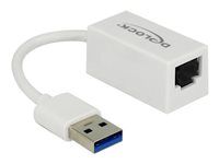 Sieťový adaptér - USB 3.1 Gen 1 - Gigabit Ethernet x 1 - biela