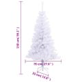 vidaXL Umelý vianočný stromček so stojanom 150 cm, 380 vetvičiek
